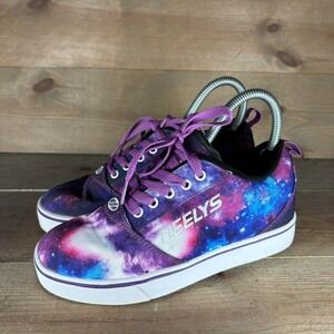 heelys pro 20 womens size 6 shoes purpel galaxy print skate sneakers